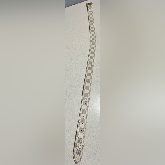 Louis Vuitton Damier Azur Canvas Tresor Belt - Picture 6 of 11